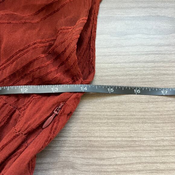 Anthro Anthropologie Moulinette Soeurs Guinevere Belted Textured Maxi Dress 10P - Picture 10 of 11